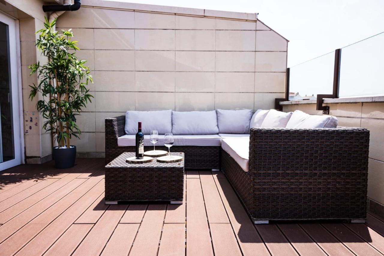 기욘 Lujoso Atico Entre 2 Playas Con Garaje, Terraza, Vistas Y Wifi 아파트 외부 사진